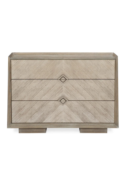 Luxury Modern Ash Chevron Dresser European Style for Villa