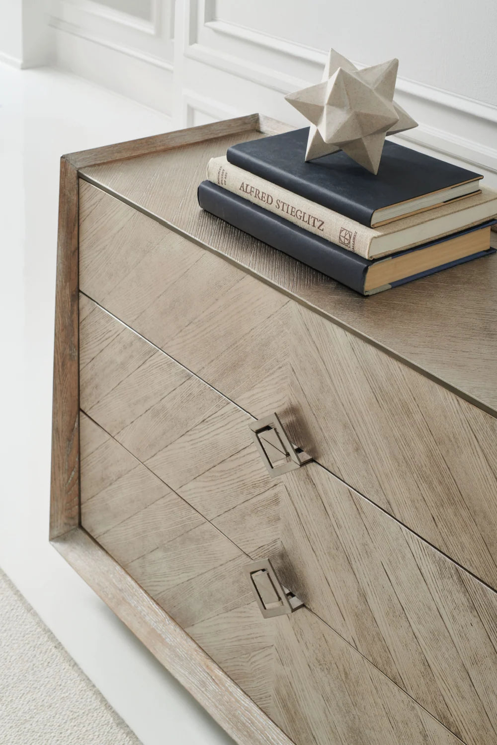 Luxury Modern Ash Chevron Dresser European Style for Villa