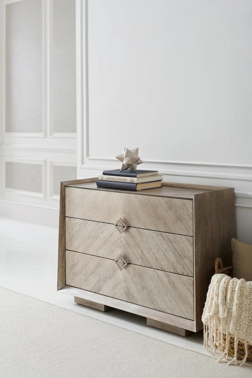 Luxury Modern Ash Chevron Dresser European Style for Villa