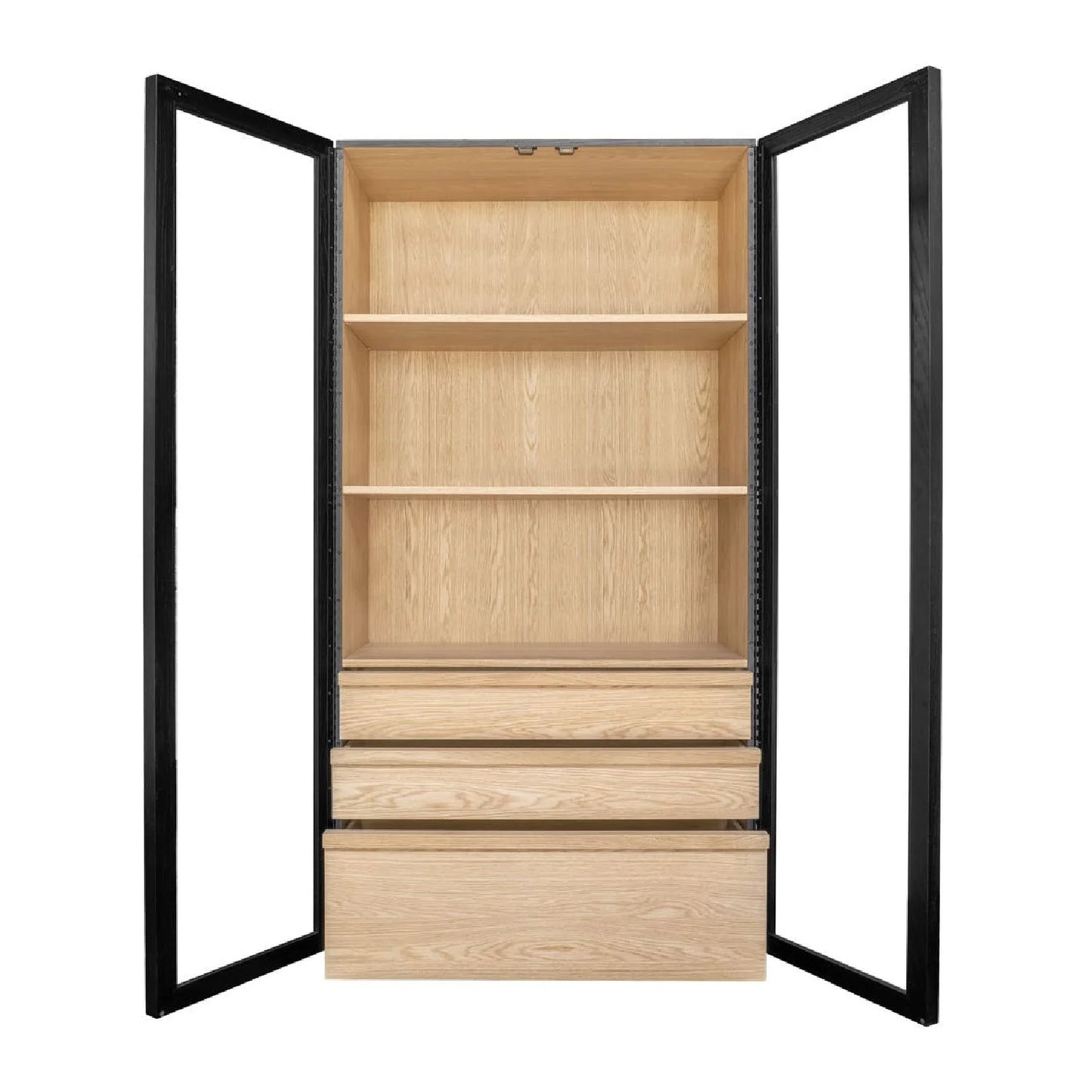 Luxury Modern Ash Wood Tall Cabinet European Style for Villa