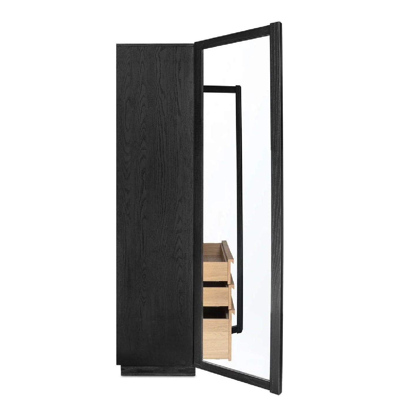 Luxury Modern Ash Wood Tall Cabinet European Style for Villa