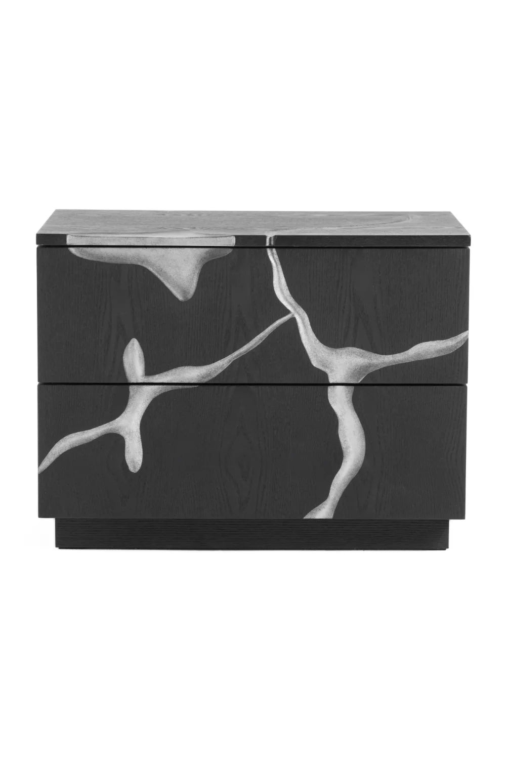 Luxury Modern Aspen 2-Drawer Nightstand European Style for Villa