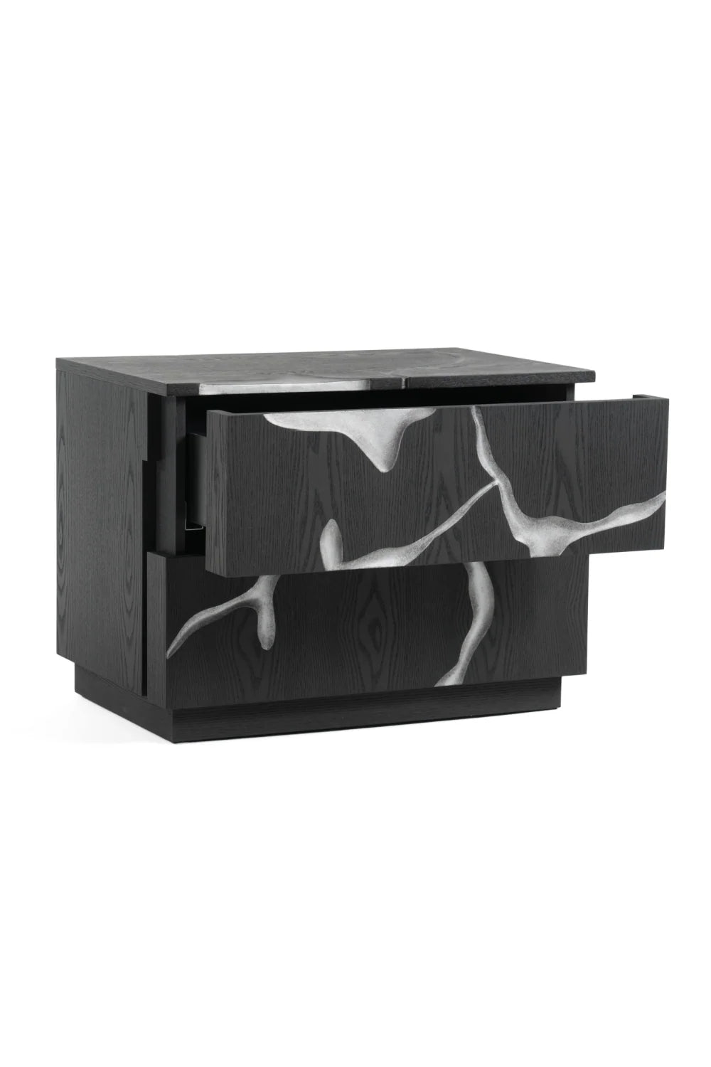 Luxury Modern Aspen 2-Drawer Nightstand European Style for Villa