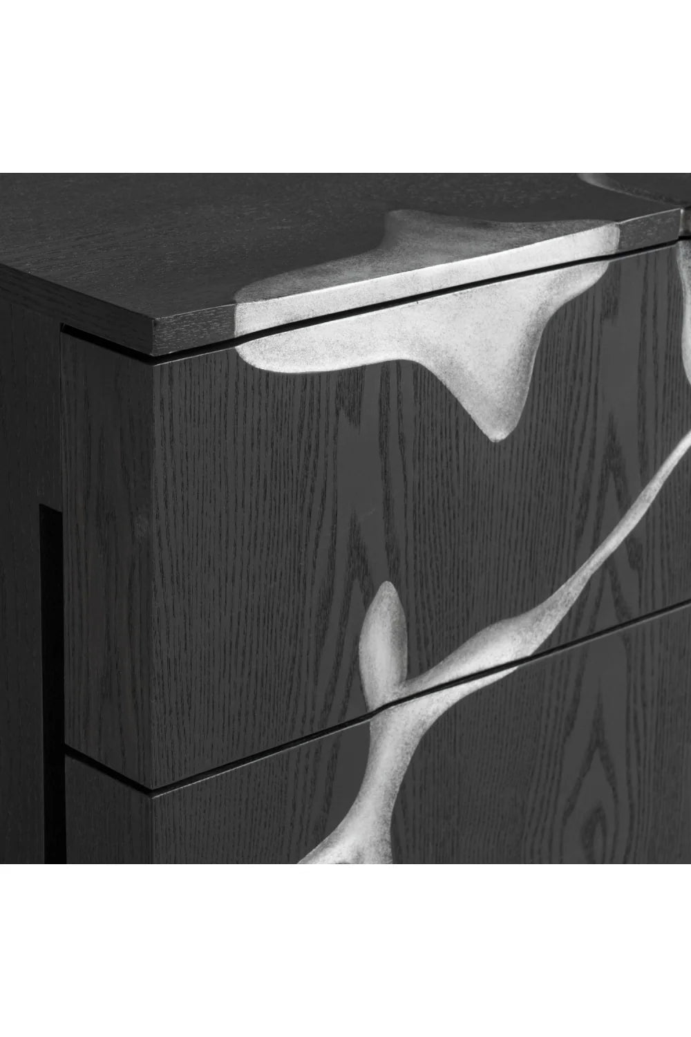 Luxury Modern Aspen 2-Drawer Nightstand European Style for Villa