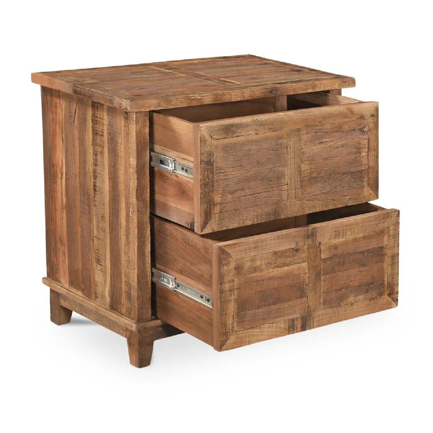 Luxury Modern Augusta Veneer Nightstand European Style for Villa