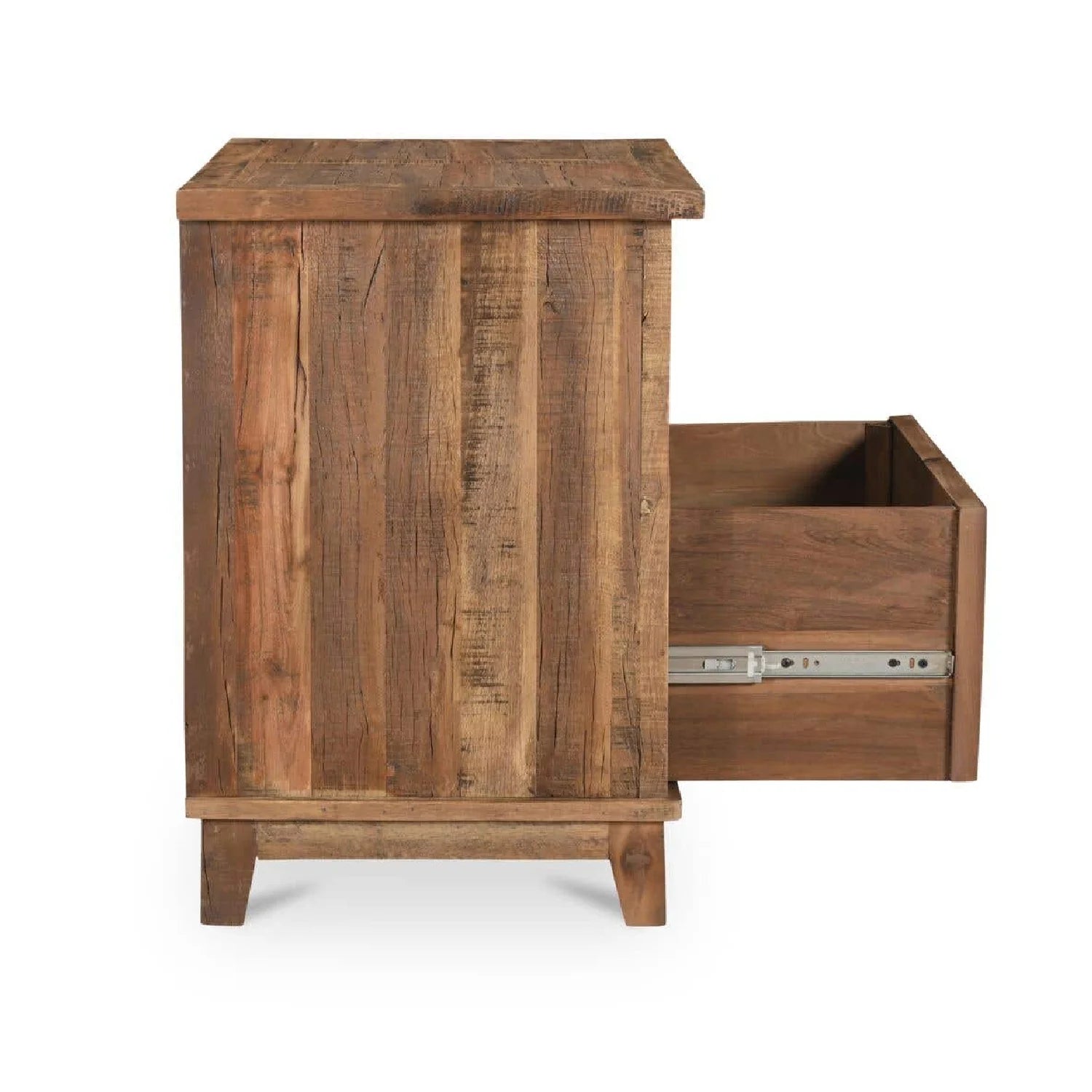 Luxury Modern Augusta Veneer Nightstand European Style for Villa