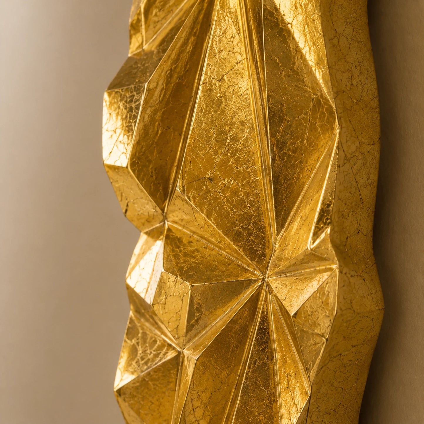 Luxury Modern Aurelian Gold Leaf Mirror European Style for Villa