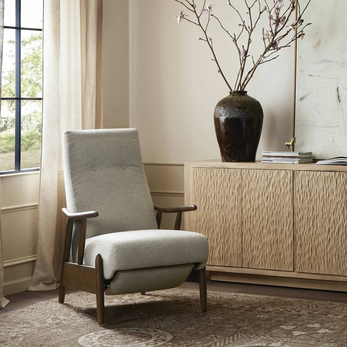 Luxury Modern Aurora Recliner Chair European Style for Villa