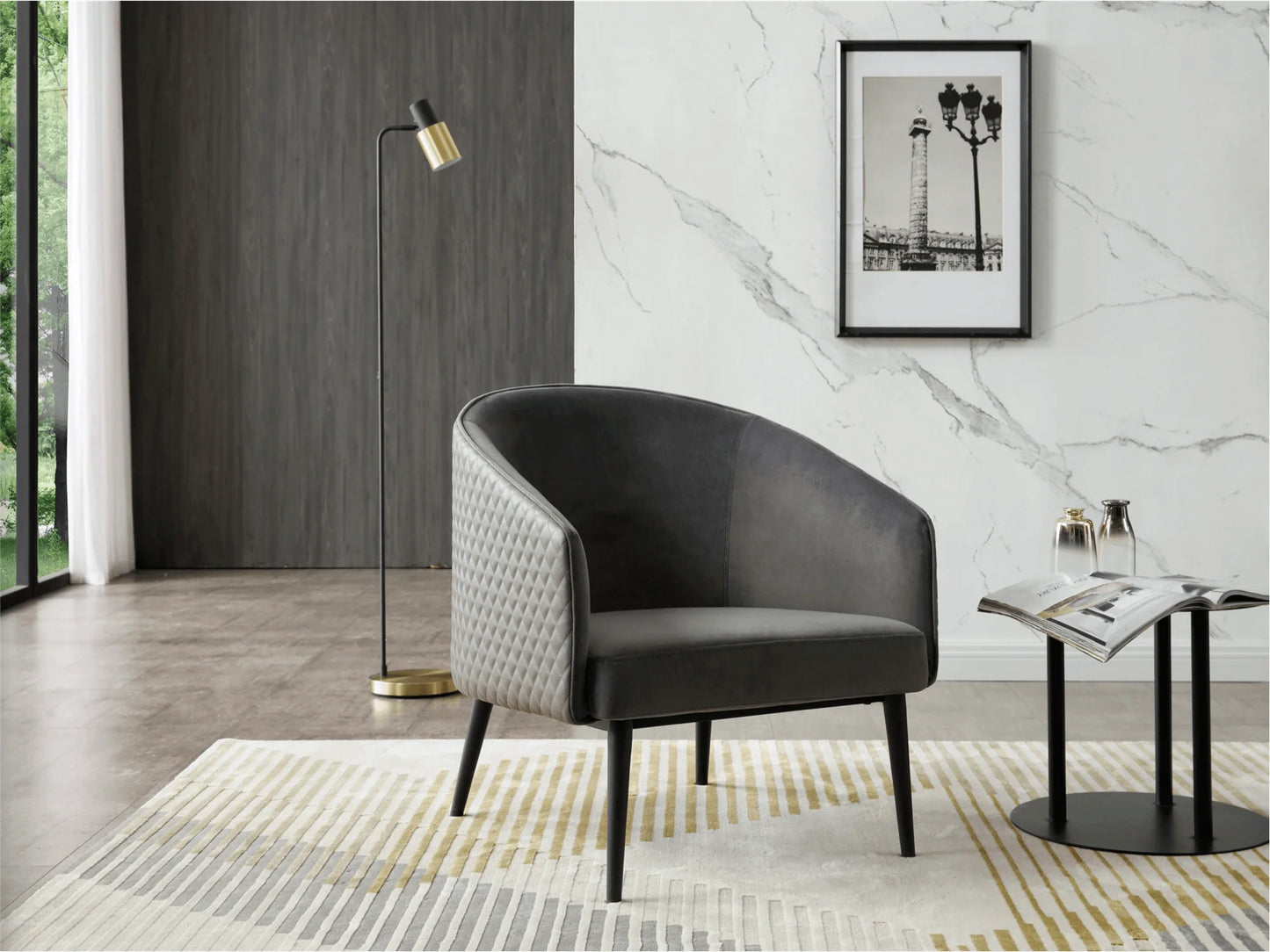 Luxury Modern Austin Accent Chair European Style for Villa