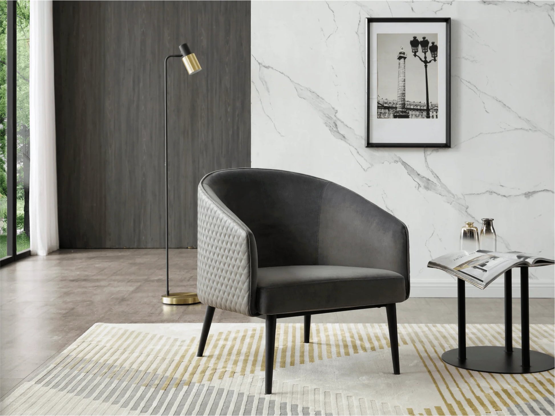 Luxury Modern Austin Accent Chair European Style for Villa