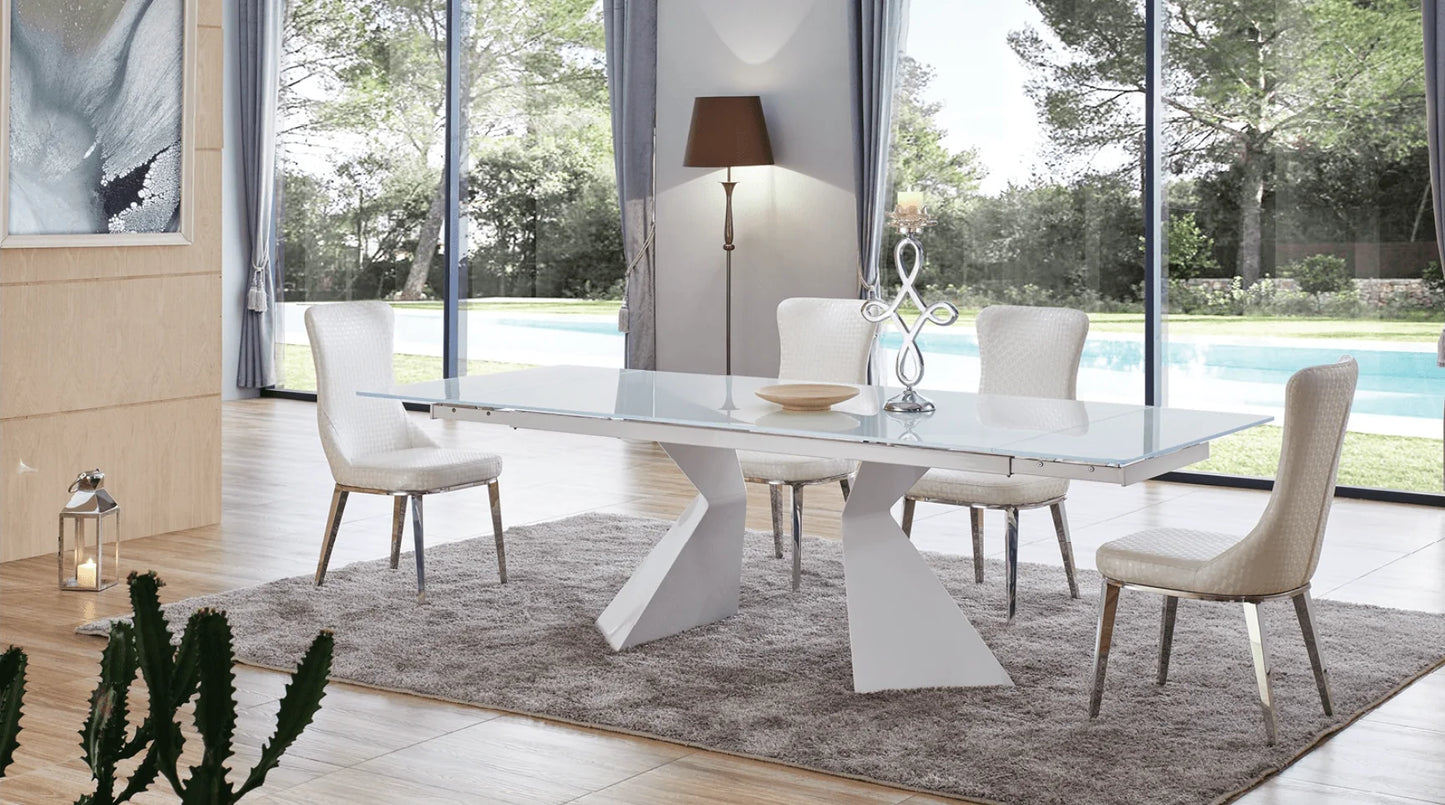 Luxury Modern Axel Extendable Dining Table European Style for Villa