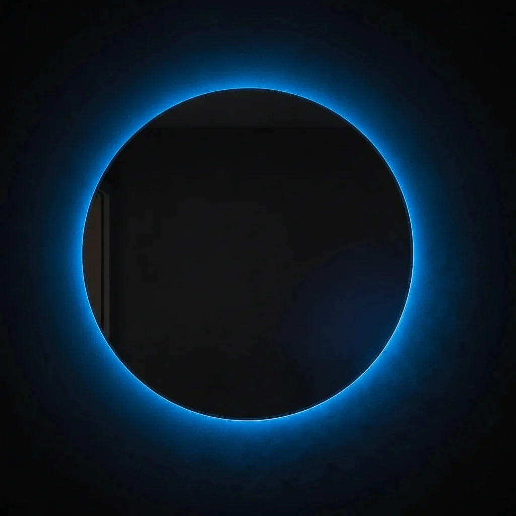 Luxury Modern Azure Eclipse Blue Mirror European Style for Villa