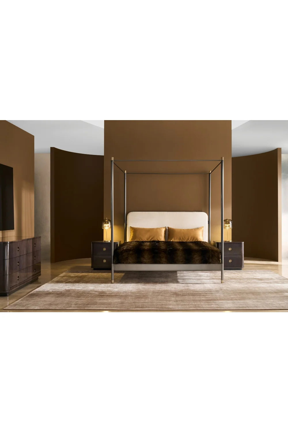 Luxury Modern Bachelor Nightstand European Style for Villa
