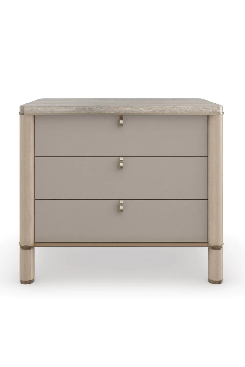 Luxury Modern Balance 3-Drawer Nightstand European Style for Villa