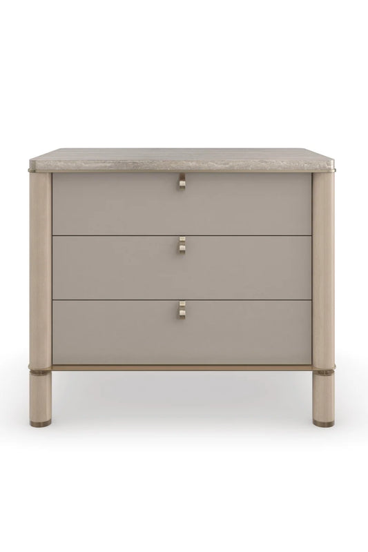 Luxury Modern Balance 3-Drawer Nightstand European Style for Villa