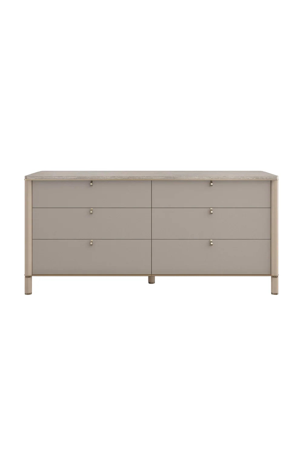 Luxury Modern Balance Travertine Top Dresser European Style for Villa