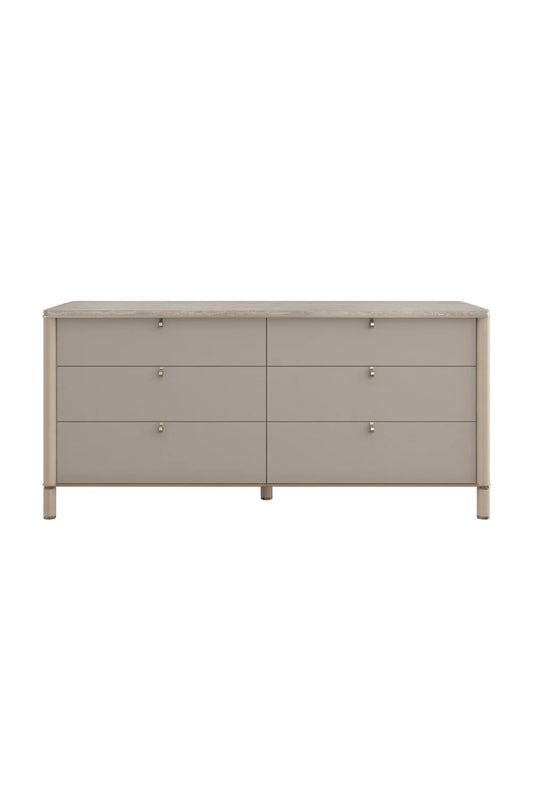 Luxury Modern Balance Travertine Top Dresser European Style for Villa