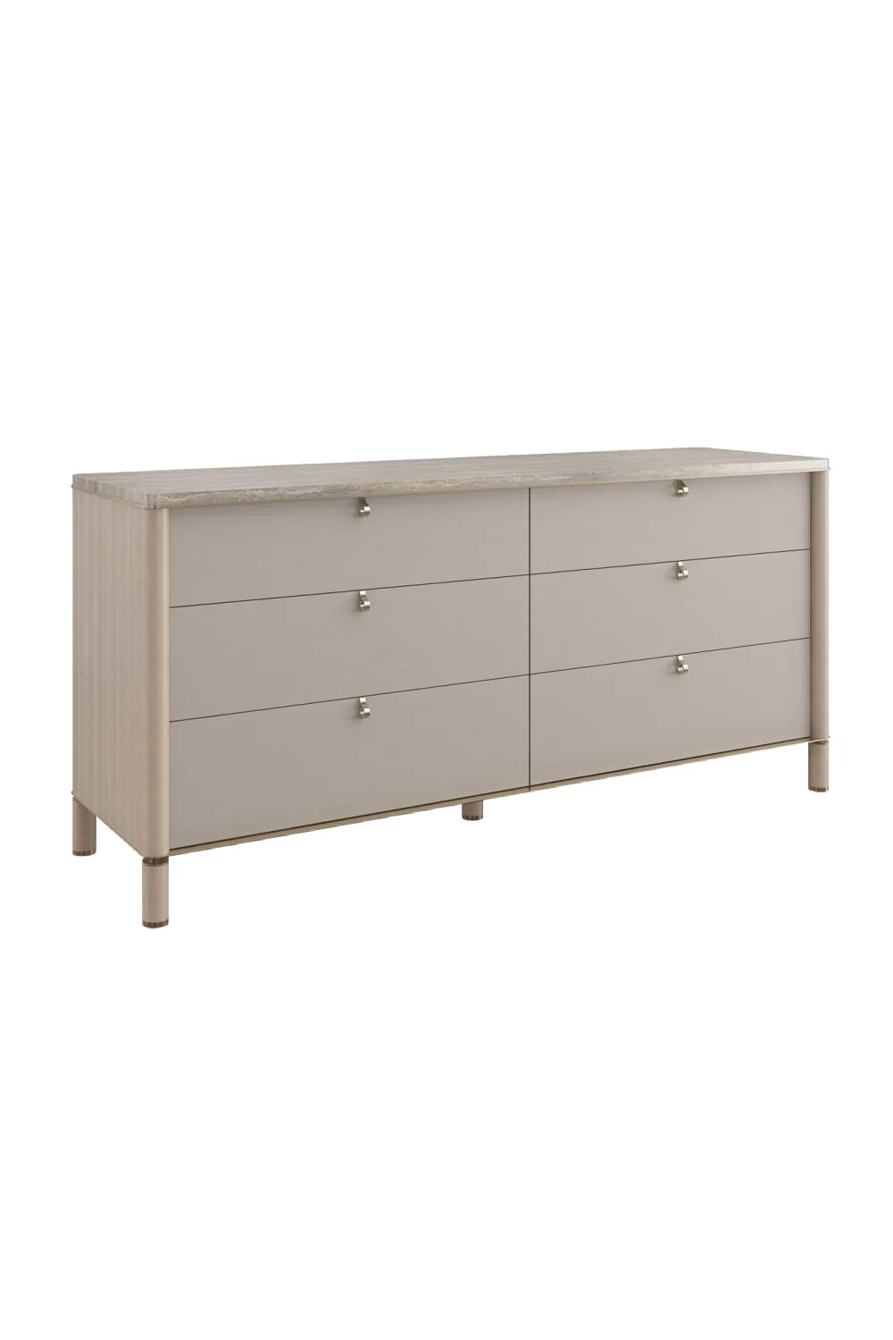 Luxury Modern Balance Travertine Top Dresser European Style for Villa