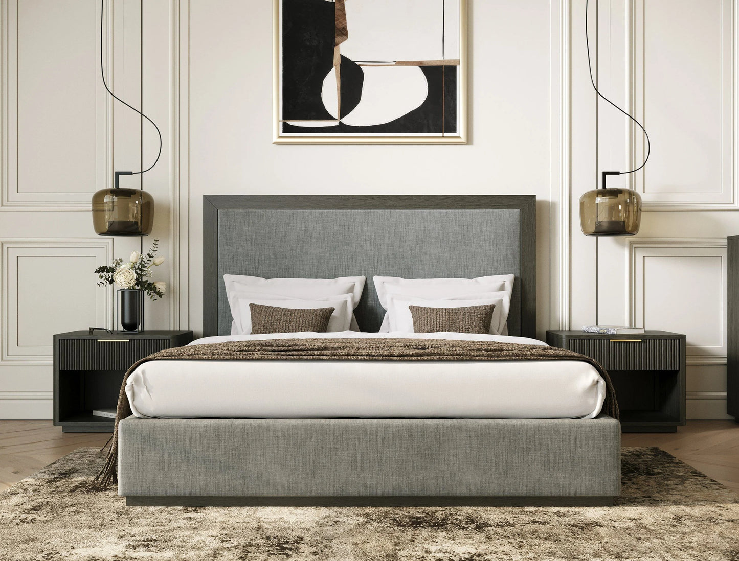 Luxury Modern Barbara Bedroom Set European Style for Villa