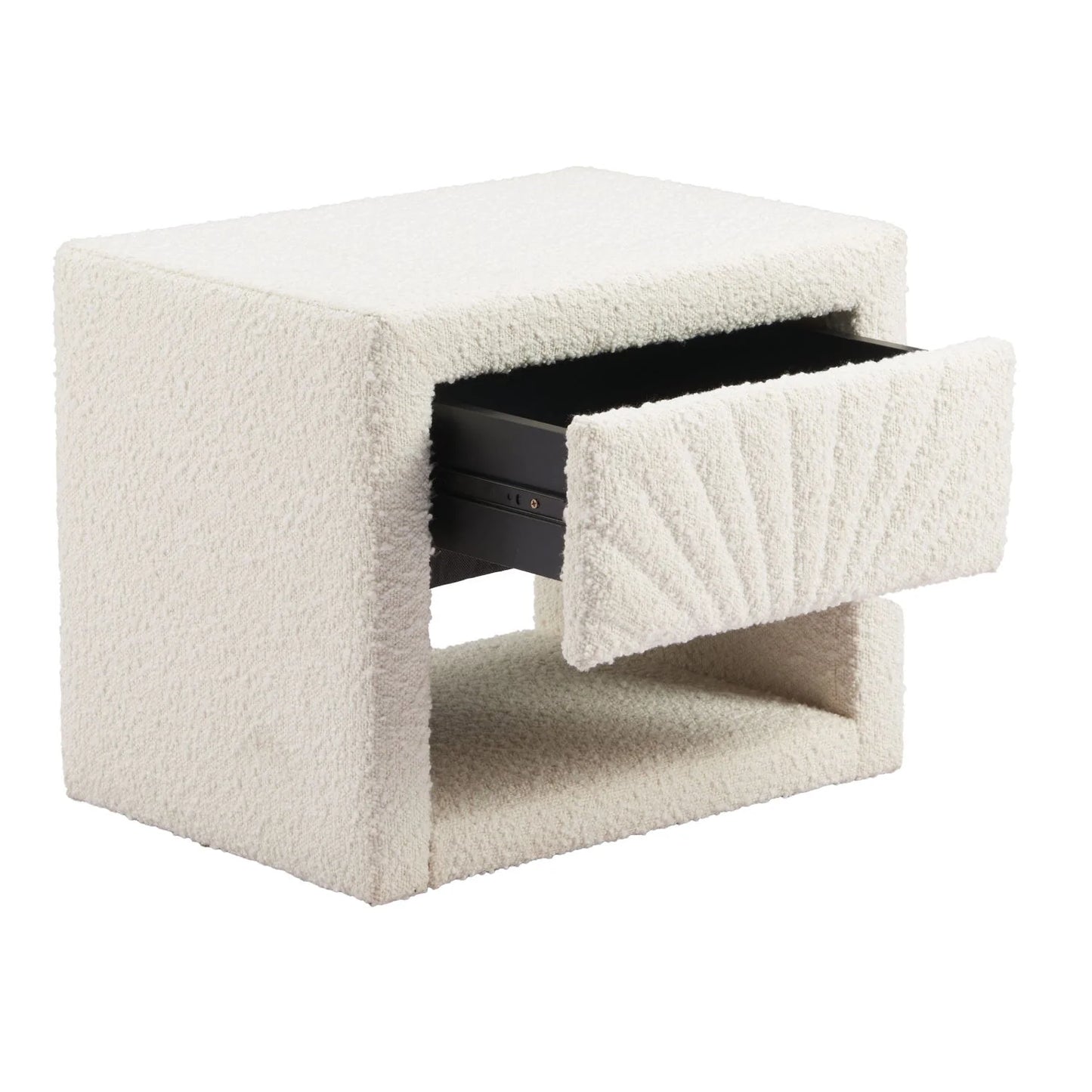 Luxury Modern Barris 1-Drawer Nightstand European Style for Villa