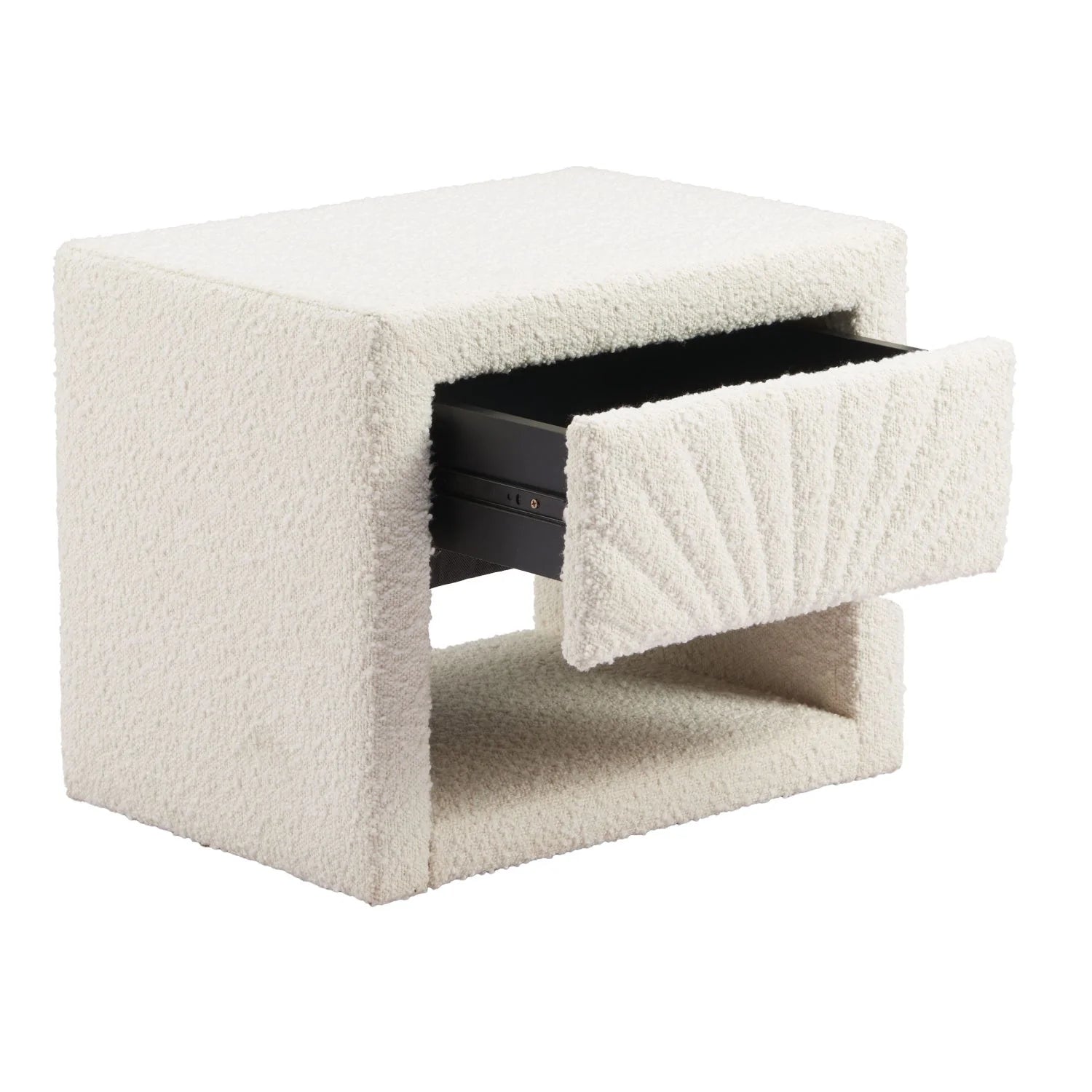 Luxury Modern Barris 1-Drawer Nightstand European Style for Villa