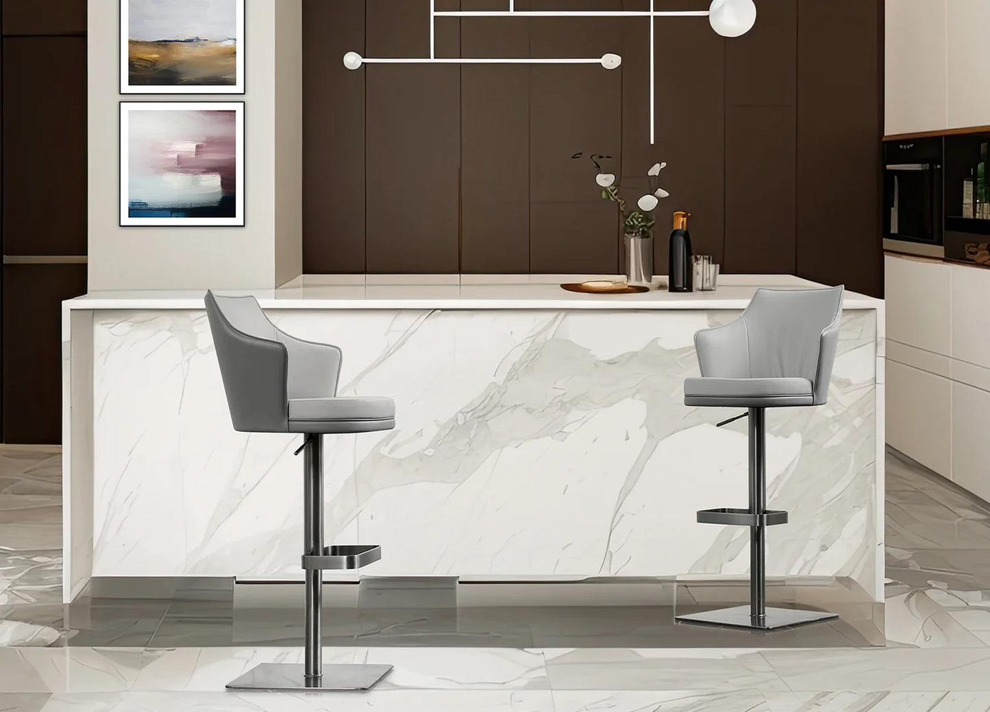 Luxury Modern Bax Adjustable Stool European Style for Villa