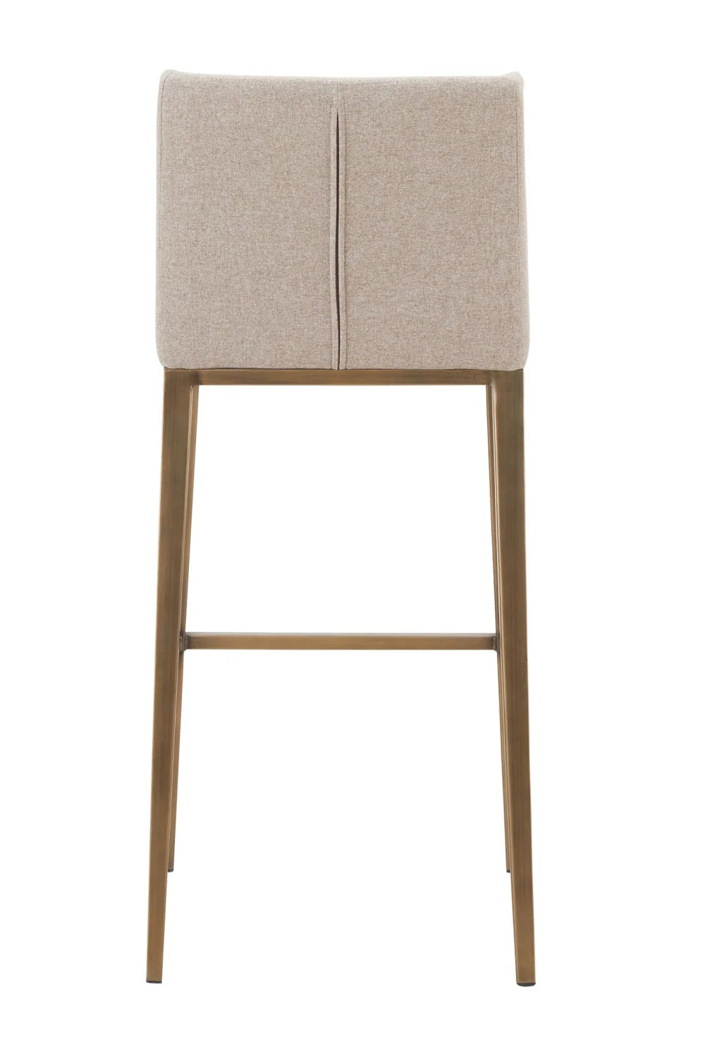 Luxury Modern Beige Fabric Bar Stool European Style for Villa