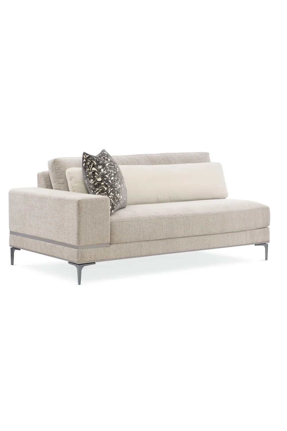 Luxury Modern Beige Loveseat Modern Italian Style for Villa