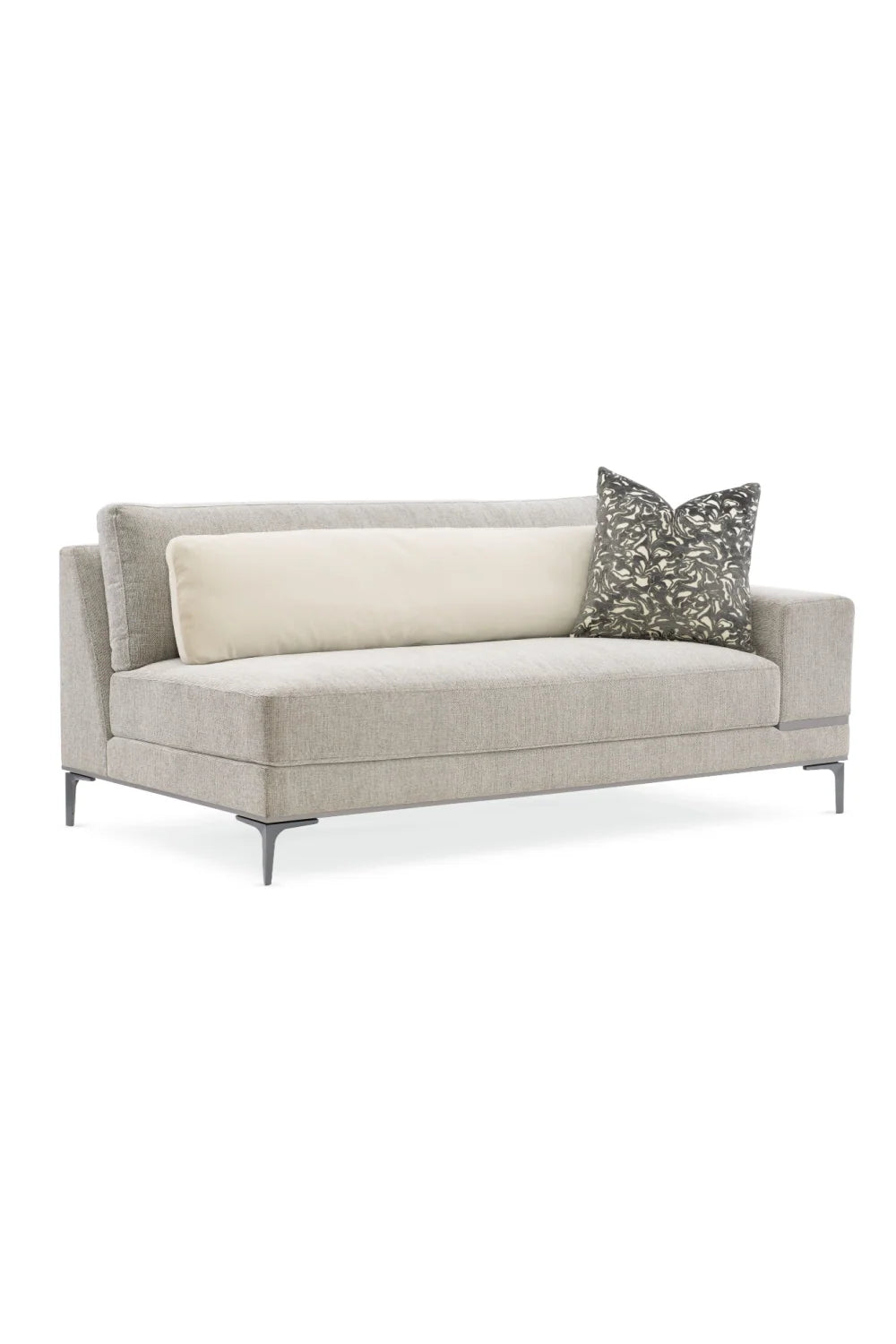 Luxury Modern Beige Loveseat Modern Italian Style for Villa