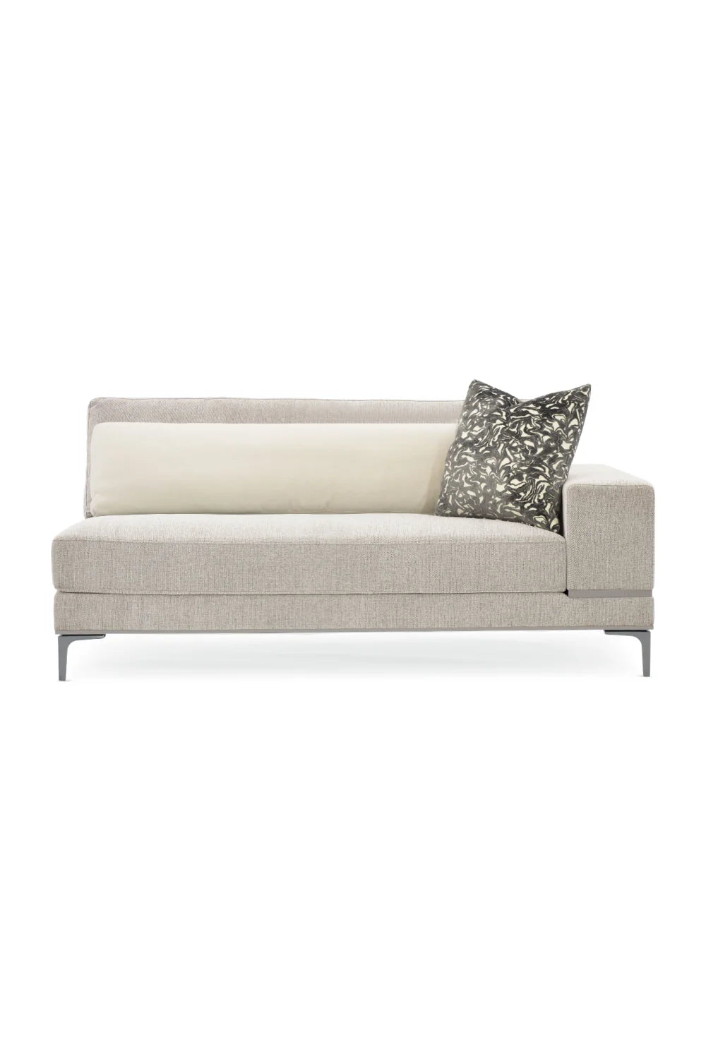 Luxury Modern Beige Loveseat Modern Italian Style for Villa