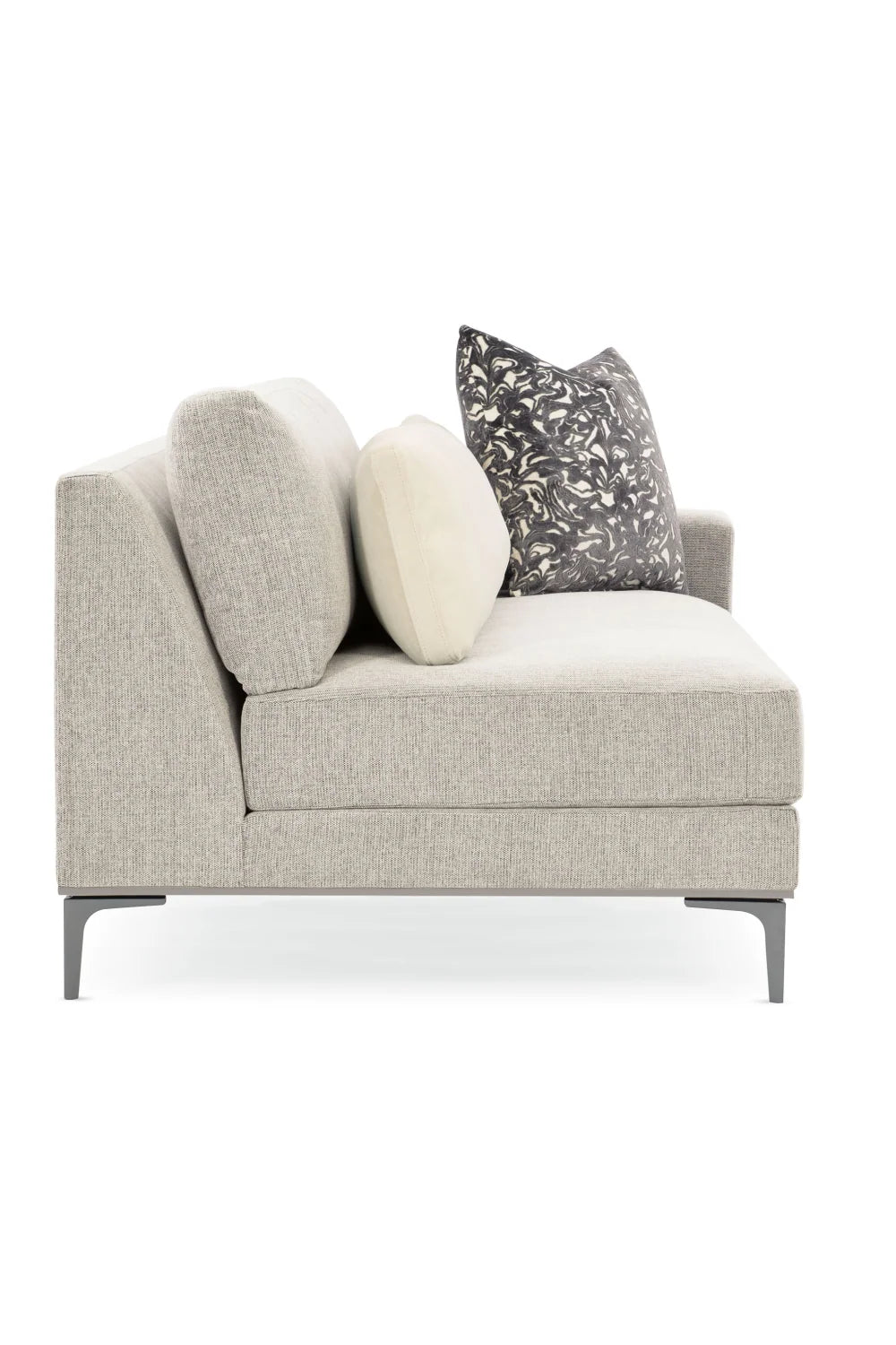 Luxury Modern Beige Loveseat Modern Italian Style for Villa