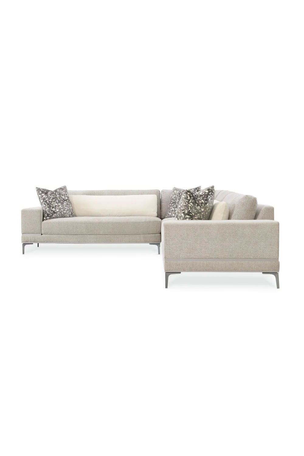 Luxury Modern Beige Loveseat Modern Italian Style for Villa