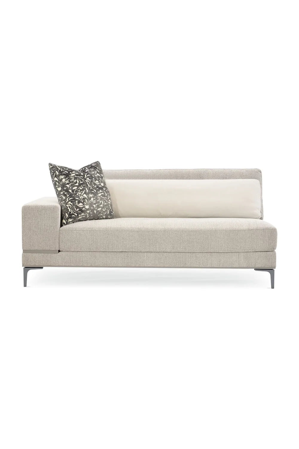 Luxury Modern Beige Loveseat Modern Italian Style for Villa