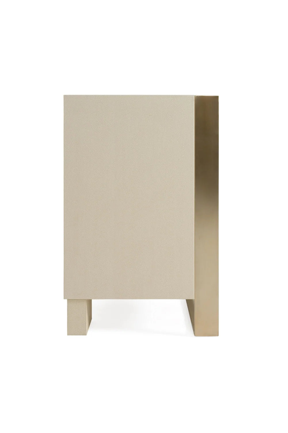 Luxury Modern Beige Shagreen 6-Drawer Dresser European Style for Villa