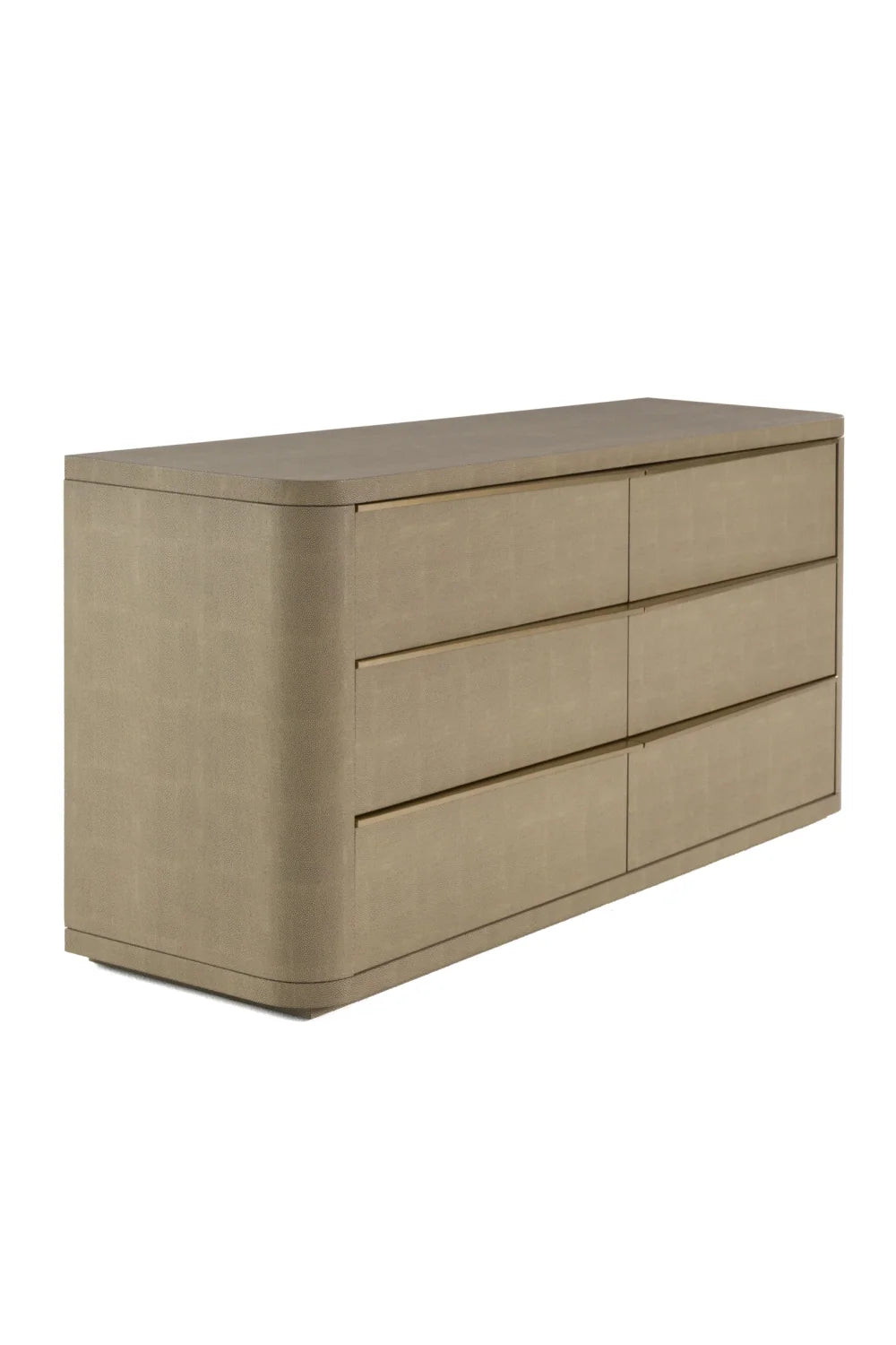Luxury Modern Beige Shagreen Dresser European Style for Villa