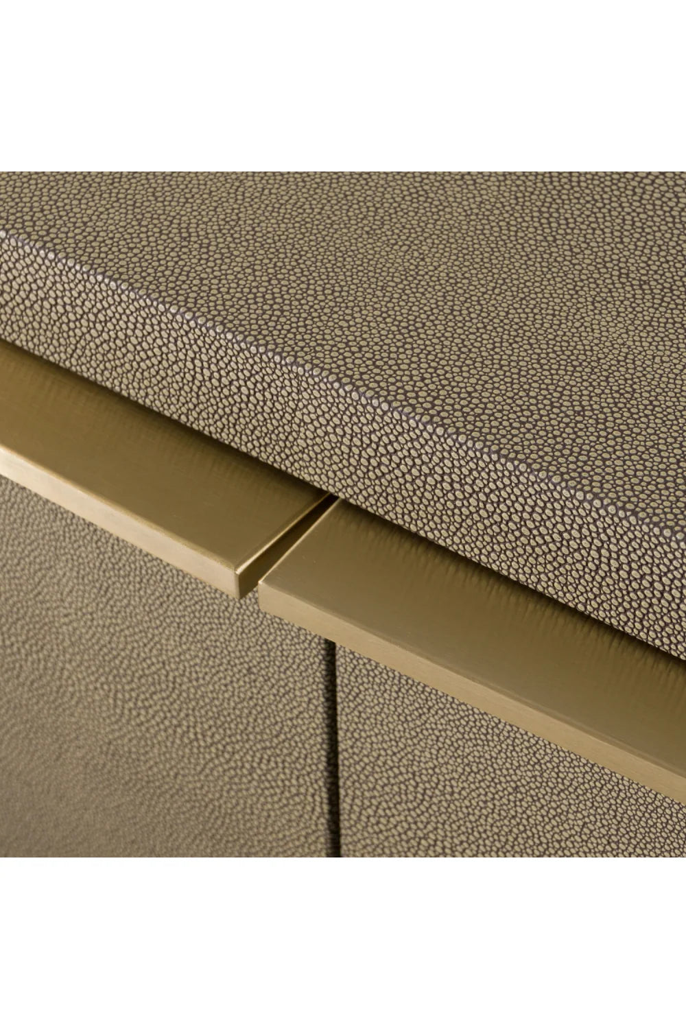 Luxury Modern Beige Shagreen Dresser European Style for Villa
