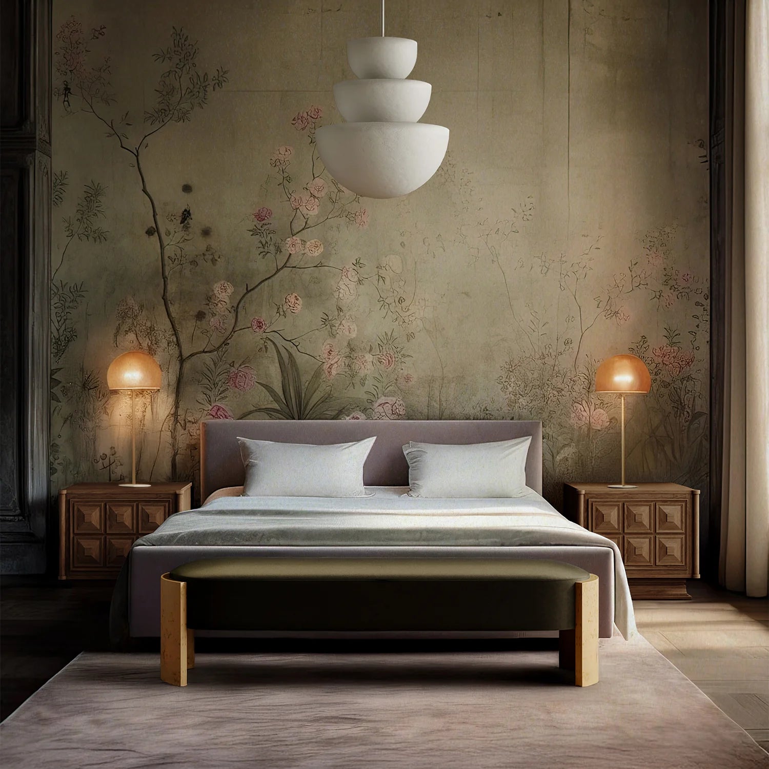 Luxury Modern Benoit Bench European Style for Villa