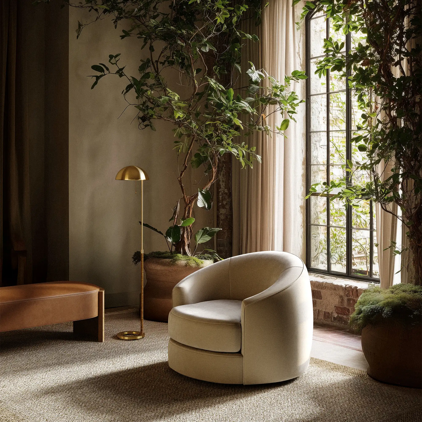 Luxury Modern Benoit Bench European Style for Villa