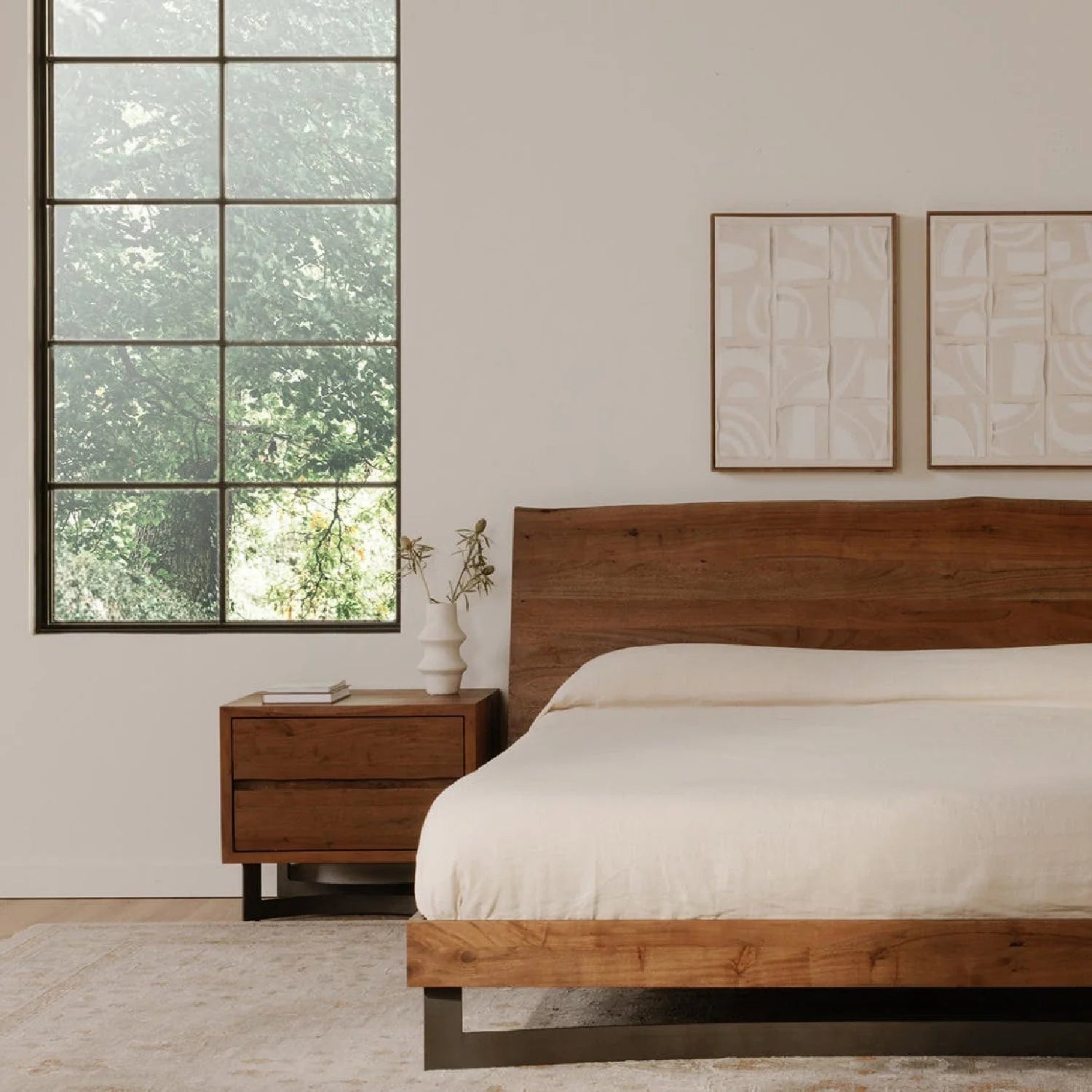 Luxury Modern Bent Nightstand European Style for Villa