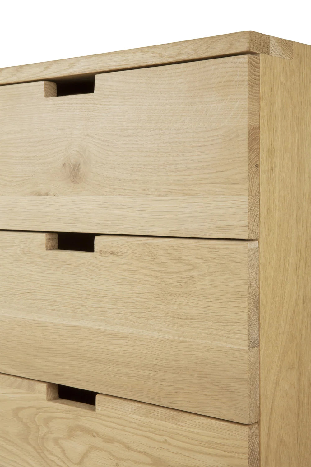 Luxury Modern Billy Solid Oak 3-Drawer Unit European Style for Villa