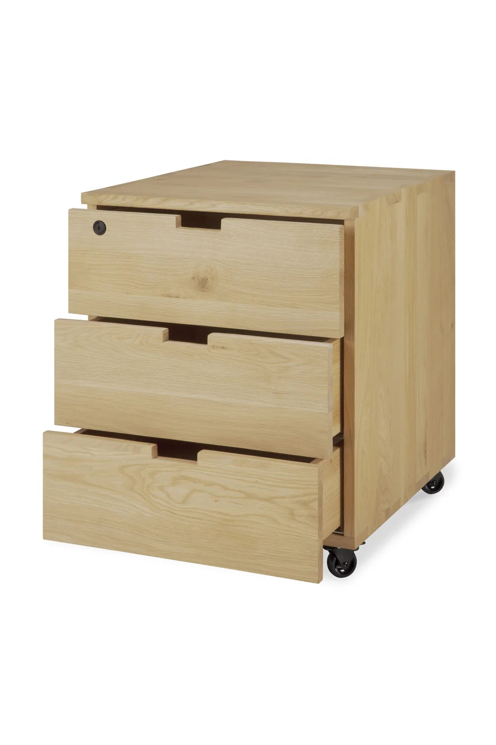 Luxury Modern Billy Solid Oak 3-Drawer Unit European Style for Villa