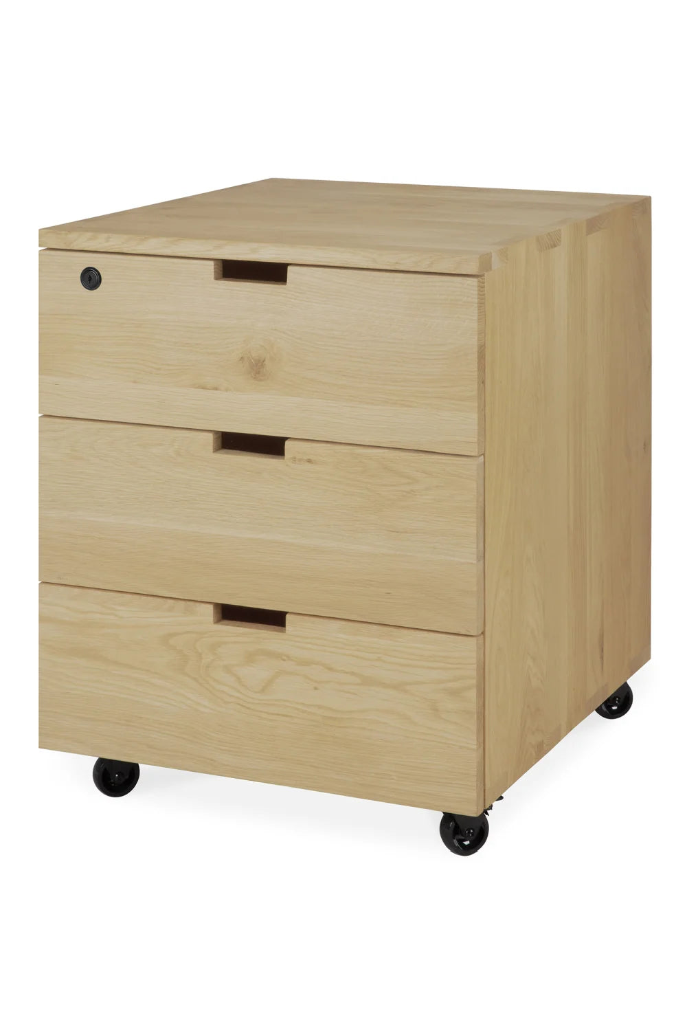 Luxury Modern Billy Solid Oak 3-Drawer Unit European Style for Villa