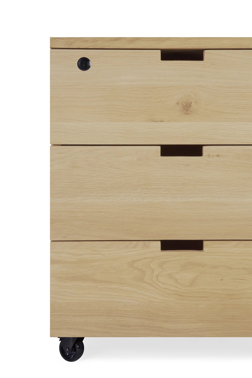 Luxury Modern Billy Solid Oak 3-Drawer Unit European Style for Villa