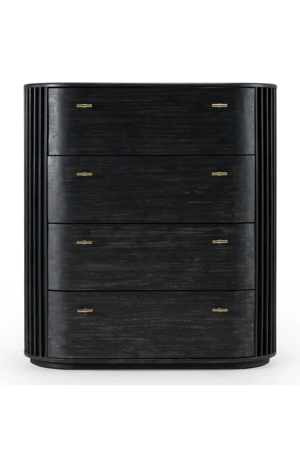 Luxury Modern Black Acacia Chest European Style for Villa