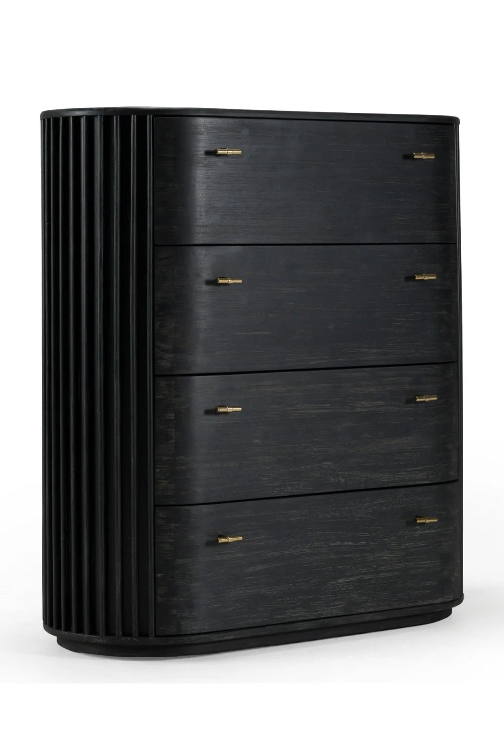 Luxury Modern Black Acacia Chest European Style for Villa