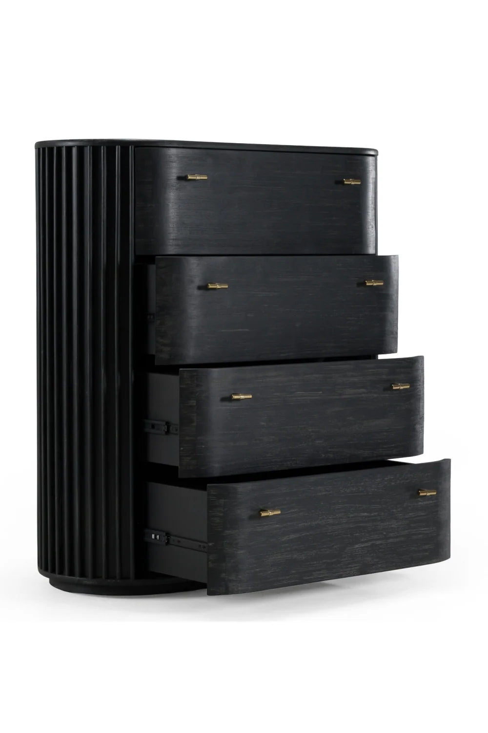 Luxury Modern Black Acacia Chest European Style for Villa