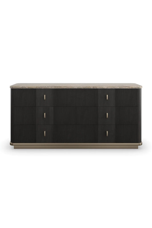 Luxury Modern Black Ash Dresser European Style for Villa