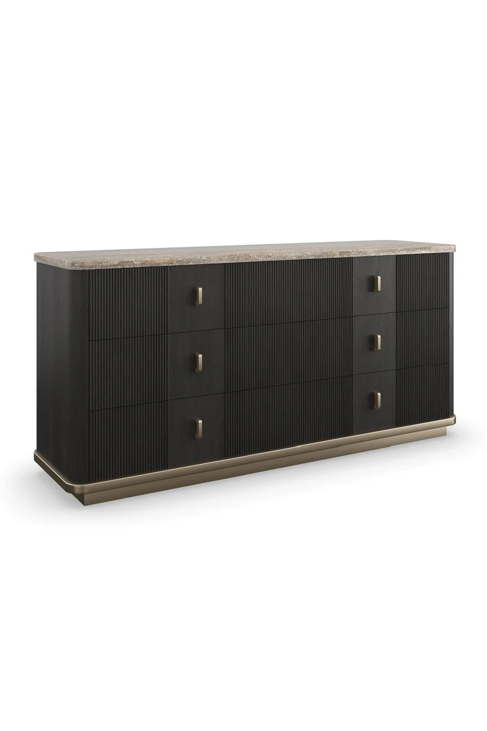 Luxury Modern Black Ash Dresser European Style for Villa