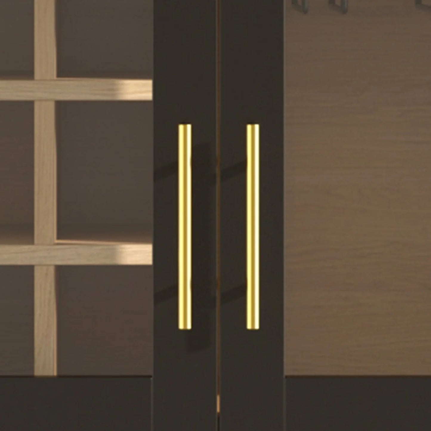 Luxury Modern Black Bar Cabinet European Style for Villa