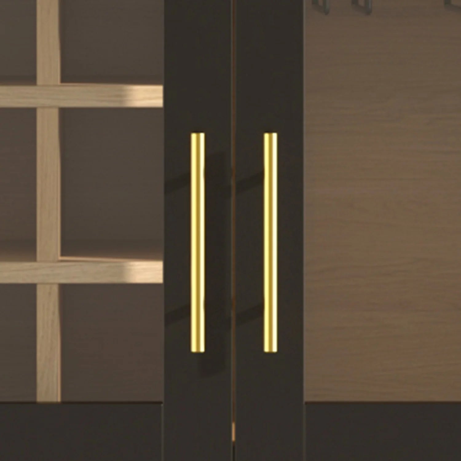 Luxury Modern Black Bar Cabinet European Style for Villa